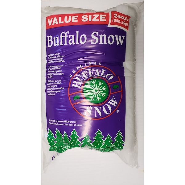 Buffalo Buffalo Snow Fluff Table Decor Polyester 1 pk B00316-CS - main